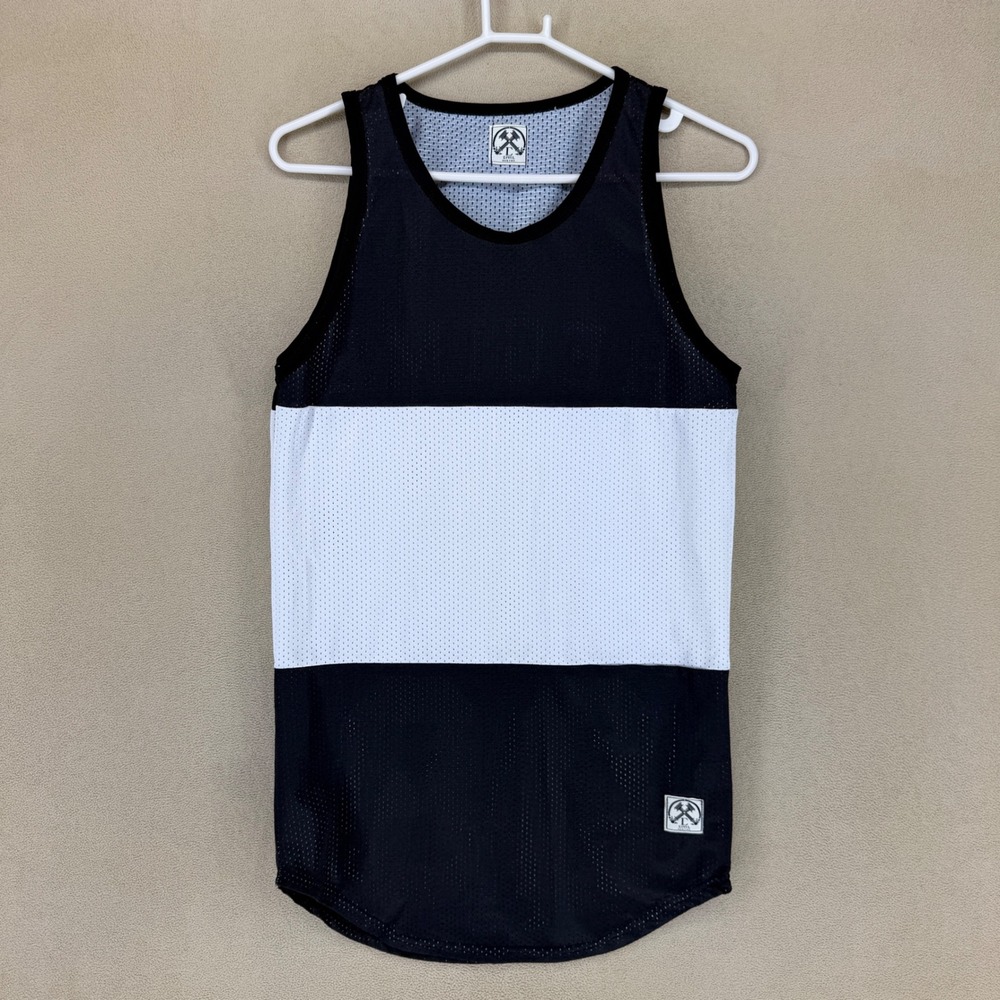Civil Regime Mens Black White Mesh Tank Top Jersey 08 Regine Size XS‎